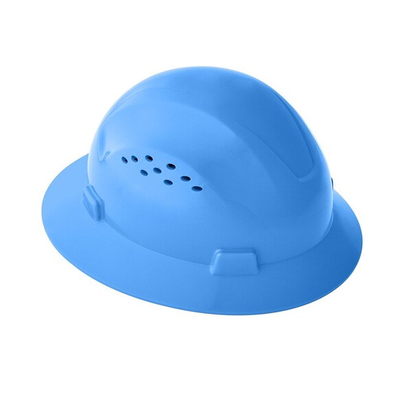 Jackson Safety Hard Hat, BlockheadII, Advantage, Vented, Full Brim, Blue 20822 - main